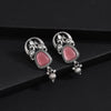 Dark Peach Color Oxidised Earrings (GSE3081DPCH)