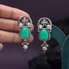 Green Color Oxidised Earrings (GSE3081GRN)