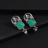 Green Color Oxidised Earrings (GSE3081GRN)