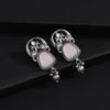 Light Pink Color Oxidised Earrings (GSE3081LPNK)