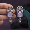 Light Purple Color Oxidised Earrings (GSE3081LPRP)