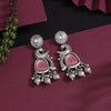 Dark Peach Color Oxidised Earrings (GSE3082DPCH)