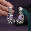 Light Purple Color Oxidised Earrings (GSE3082LPRP)