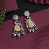 Peach Color Oxidised Earrings (GSE3082PCH)