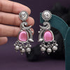 Pink Color Oxidised Earrings (GSE3082PNK)