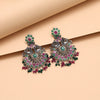 Rani & Green Color Oxidised Earrings (GSE3083RNIGRN)