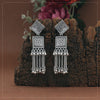 Silver Color Oxidised Earrings