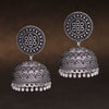 Party Wear Oxidised Silver Jhumka Earrings (GSE481SLV)