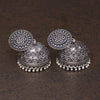 Party Wear Oxidised Silver Jhumka Earrings (GSE481SLV)