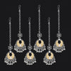 Silver Color Oxidised Maang Tikka Combo Of 6 Pieces (GSMTK120CMB)