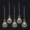 Silver & Gold Color Oxidised Maang Tikka Combo Of 5 Pieces (GSMTK121CMB)