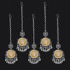 Silver & Gold Color Oxidised Maang Tikka Combo Of 5 Pieces (GSMTK128CMB)