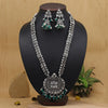 Green Color Oxidised Long Necklace Set (GSN2018GRN)