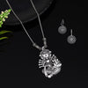 Silver Color Goddess Oxidised Necklace Set (GSN2031SLV)