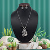 Silver Color Goddess Oxidised Necklace Set (GSN2031SLV)