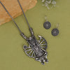 Silver Color Goddess Oxidised Necklace Set (GSN2032SLV)