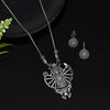 Silver Color Goddess Oxidised Necklace Set (GSN2032SLV)