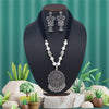 Silver Color Oxidised Necklace Set (GSN2047SLV)