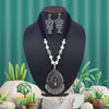 Silver Color Oxidised Necklace Set (GSN2048SLV)