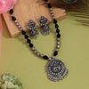 Silver Color Oxidised Necklace Set (GSN2049SLV)