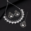 Silver Color Oxidised Necklace Set (GSN2062SLV)