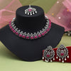 Rani Color Oxidised Necklace Set (GSN2063RNI)