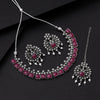 Rani Color Oxidised Necklace Set (GSN2063RNI)