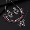 Rani Color Oxidised Necklace Set (GSN2067RNI)