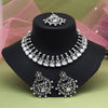 Silver Color Oxidised Necklace Set (GSN2068SLV)