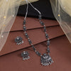 Silver Color Oxidised Necklace Set (GSN2074SLV)