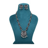 Silver Color Oxidised Necklace Set (GSN2075SLV)