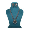 Gold & Silver Color Oxidised Necklace Set (GSN2076GS)