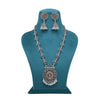 Gold & Silver Color Oxidised Necklace Set (GSN2081GS)