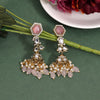 Light Pink Color kundan American Diamond Earrings (HOJE101LPNK)