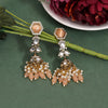 Peach Color kundan American Diamond Earrings (HOJE101PCH)