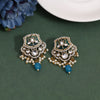 Firozi Color kundan American Diamond Earrings (HOJE102FRZ)