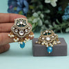 Firozi Color kundan American Diamond Earrings (HOJE102FRZ)