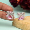 Light Pink Color American Diamond Earrings (HOJE105LPNK)