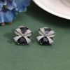 Purple Color American Diamond Earrings (HOJE105PRP)