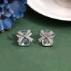 Silver Color American Diamond Earrings (HOJE105SLV)