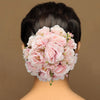 Light Pink Color Rose Flower Hair juda//Bun (HRP211LPNK)