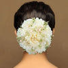 White Color Rose Flower Hair juda//Bun (HRP211WHT)