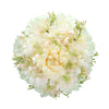 White Color Rose Flower Hair juda//Bun (HRP211WHT)