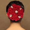 Red Color Rose Flower Hair juda//Bun (HRP212RED)