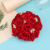 Red Color Rose Flower Hair juda//Bun (HRP212RED)