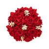 Red Color Rose Flower Hair juda//Bun (HRP212RED)