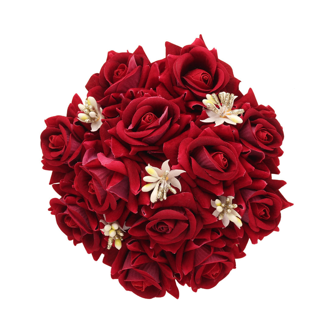 Maroon Color Rose Flower Hair juda//Bun (HRP213MRN)