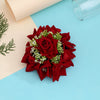 Maroon Color Rose Flower Hair juda//Bun (HRP214MRN)