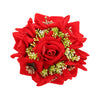 Red Color Rose Flower Hair juda//Bun (HRP214RED)