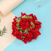 Red Color Rose Flower Hair juda//Bun (HRP214RED)